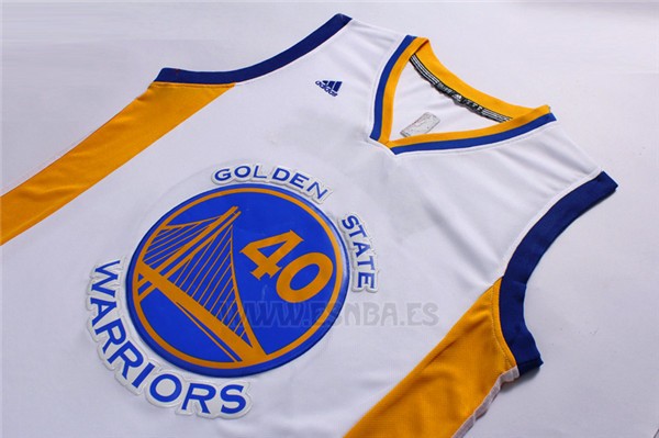 Camiseta Golden State Warriors Harrison Barnes #40 Blanco